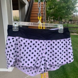 Lululemon speed up short 2in inseam. Size 6 polka dot